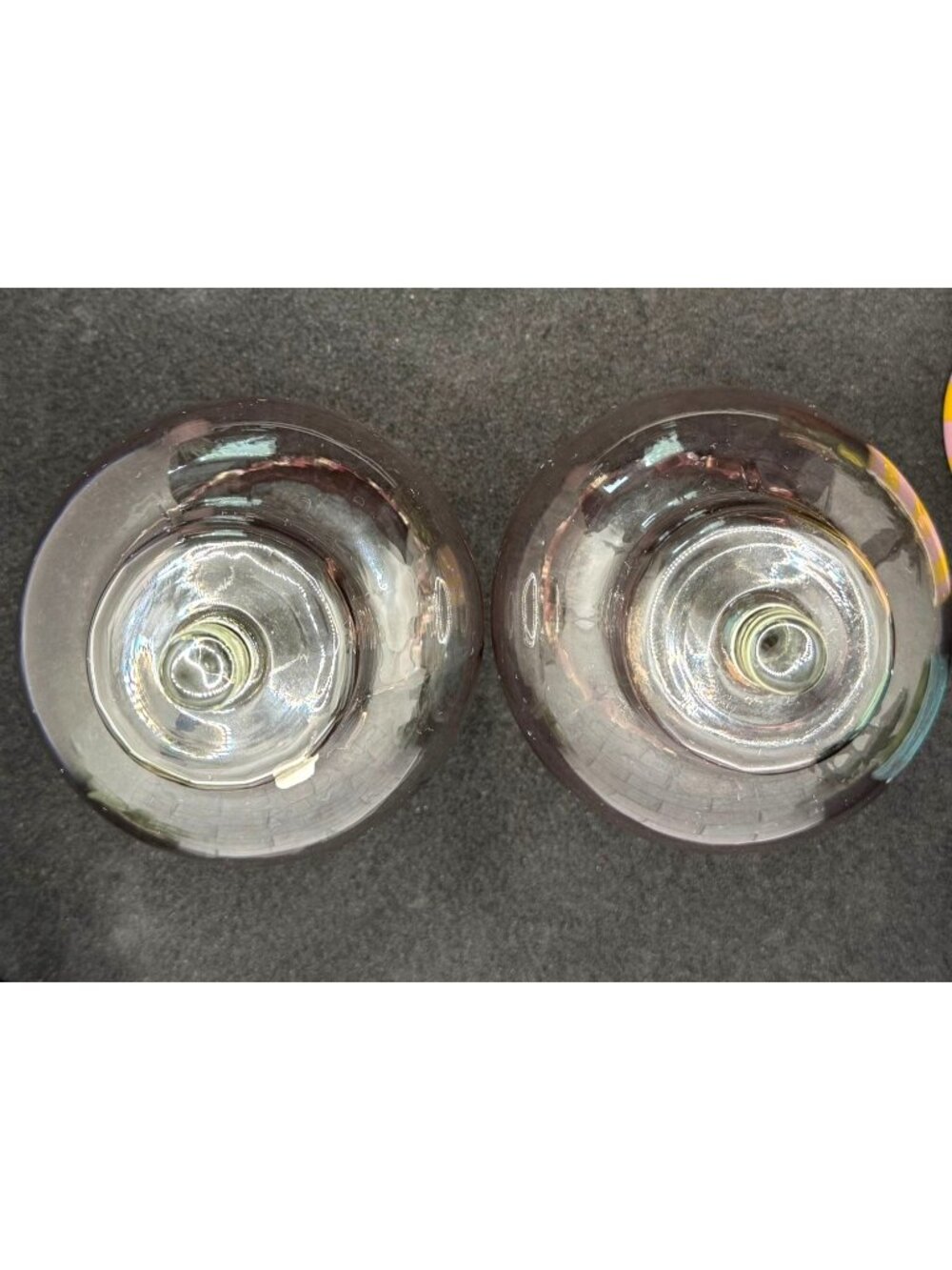 Celeste Peg Glass Votive Cups PALE Pink Home Interiors Set of 2 Globes - Picture 3 of 10